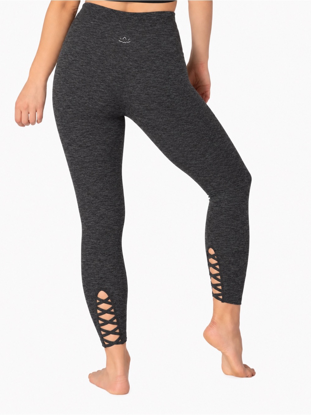 Beyond Yoga Dark Gray Leggings with Side Loop Detail